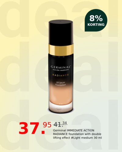 Germinal IMMEDIATE ACTION RADIANCE foundation with double lifting effect #Light medium 30 ml
