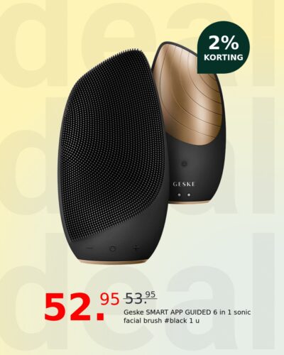 Geske SMART APP GUIDED 6 in 1 sonic facial brush #black 1 u