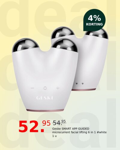 Geske SMART APP GUIDED microcurrent facial lifting 6 in 1 #white 1 u