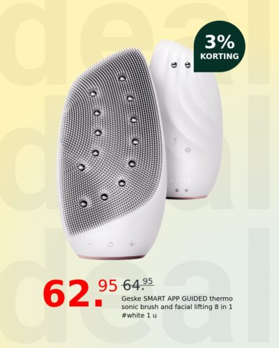 Geske SMART APP GUIDED thermo sonic brush and facial lifting 8 in 1 #white 1 u