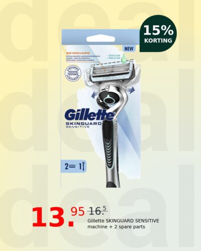 Gillette SKINGUARD SENSITIVE machine + 2 spare parts