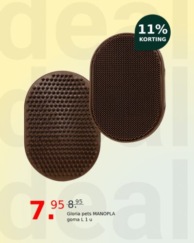 Gloria pets MANOPLA goma L 1 u