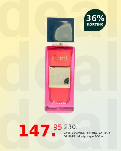 Gritti BECAUSE I'M FREE EXTRAIT DE PARFUM edp vapo 100 ml