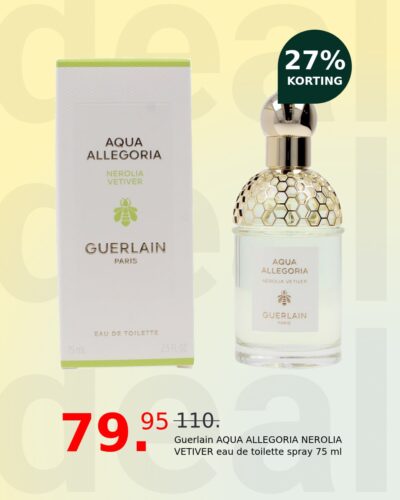 Guerlain AQUA ALLEGORIA NEROLIA VETIVER eau de toilette spray 75 ml