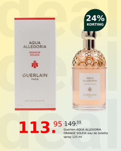 Guerlain AQUA ALLEGORIA ORANGE SOLEIA eau de toilette spray 125 ml
