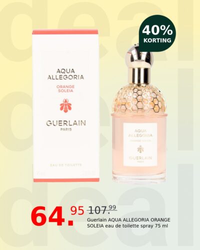 Guerlain AQUA ALLEGORIA ORANGE SOLEIA eau de toilette spray 75 ml