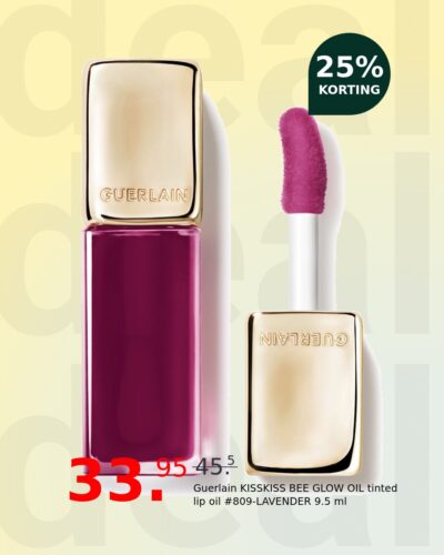 Guerlain KISSKISS BEE GLOW OIL tinted lip oil #809-LAVENDER 9.5 ml