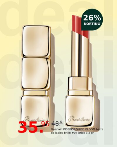 Guerlain KISSKISS SHINE BLOOM barra de labios brillo #04-brick 3,2 gr