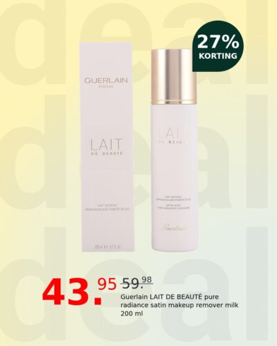 Guerlain LAIT DE BEAUTÉ pure radiance satin makeup remover milk 200 ml