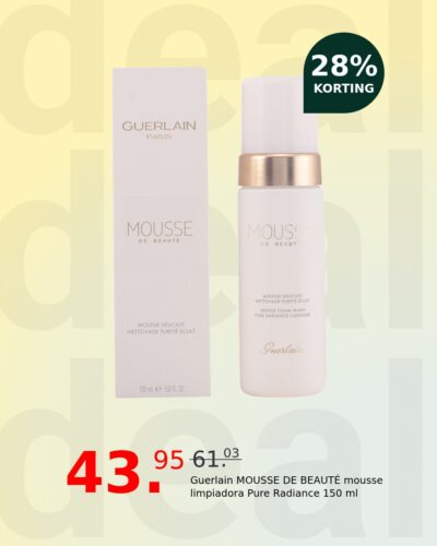 Guerlain MOUSSE DE BEAUTÉ mousse limpiadora Pure Radiance 150 ml