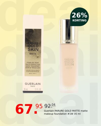 Guerlain PARURE GOLD MATTE matte makeup foundation #1W 35 ml