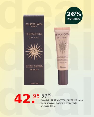 Guerlain TERRACOTTA JOLI TEINT base para una piel bonita y bronceada #Medio 30 ml