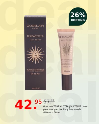 Guerlain TERRACOTTA JOLI TEINT base para una piel bonita y bronceada #Oscuro 30 ml