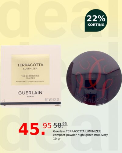 Guerlain TERRACOTTA LUMINIZER compact powder highlighter #00-ivory 10 gr