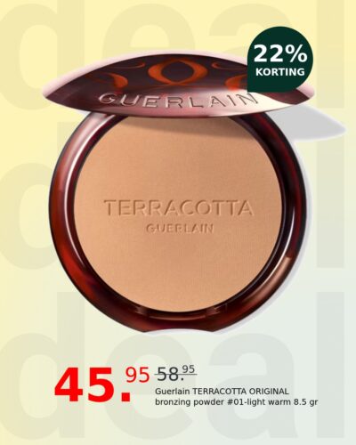 Guerlain TERRACOTTA ORIGINAL bronzing powder #01-light warm 8.5 gr