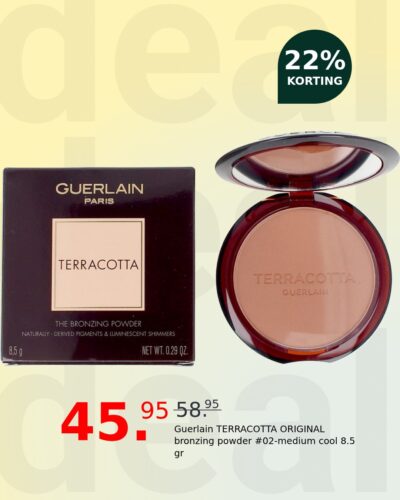 Guerlain TERRACOTTA ORIGINAL bronzing powder #02-medium cool 8.5 gr