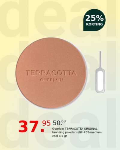 Guerlain TERRACOTTA ORIGINAL bronzing powder refill #02-medium cool 8.5 gr