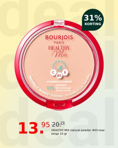 HEALTHY MIX natural powder #03-rose beige 10 gr