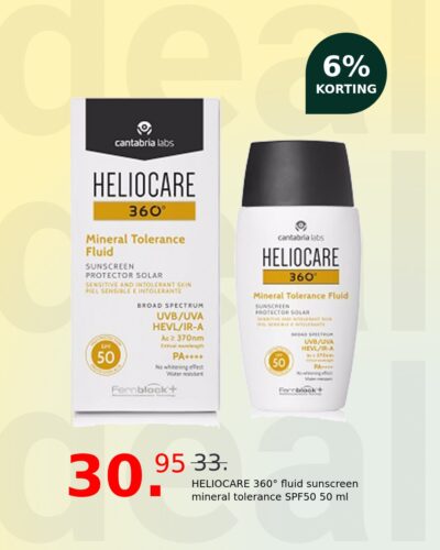 HELIOCARE 360° fluid sunscreen mineral tolerance SPF50 50 ml