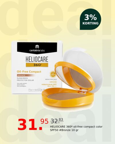 HELIOCARE 360º oil-free compact color SPF50 #Bronze 10 gr