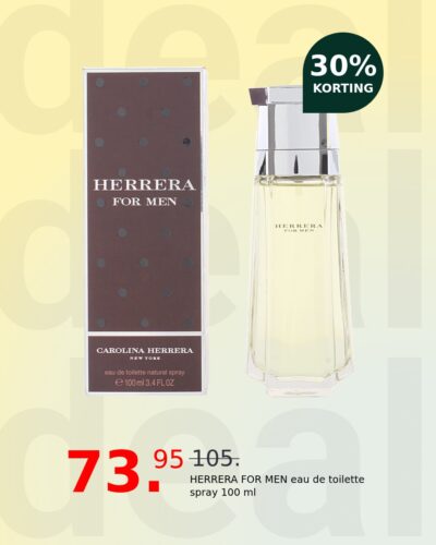 HERRERA FOR MEN eau de toilette spray 100 ml