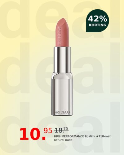 HIGH PERFORMANCE lipstick #718-mat natural nude