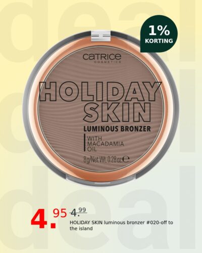 HOLIDAY SKIN luminous bronzer #020-off to the island