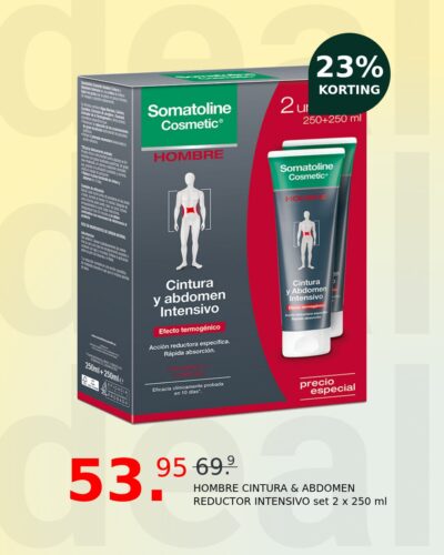 HOMBRE CINTURA & ABDOMEN REDUCTOR INTENSIVO set 2 x 250 ml