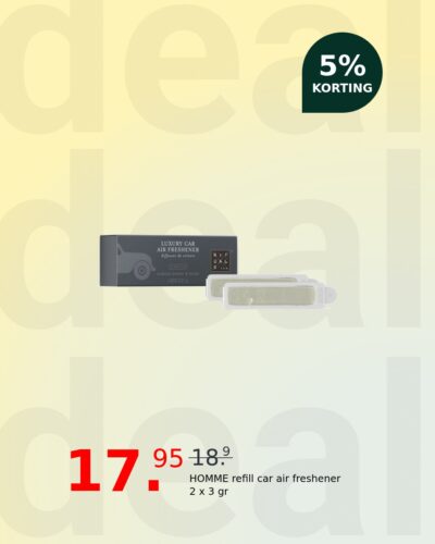 HOMME refill car air freshener 2 x 3 gr