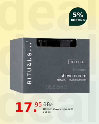 HOMME shave cream refill 250 ml