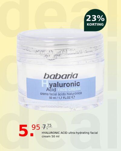 HYALURONIC ACID ultra-hydrating facial cream 50 ml