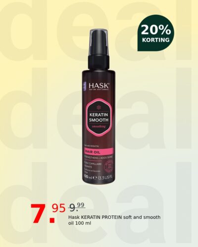 Hask KERATIN PROTEIN soft and smooth oil 100 ml
