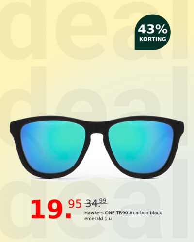 Hawkers ONE TR90 #carbon black emerald 1 u