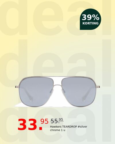 Hawkers TEARDROP #silver chrome 1 u