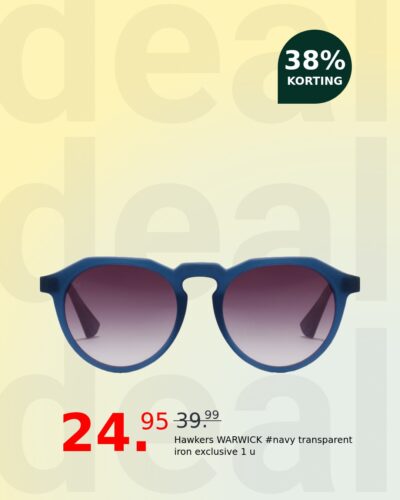 Hawkers WARWICK #navy transparent iron exclusive 1 u