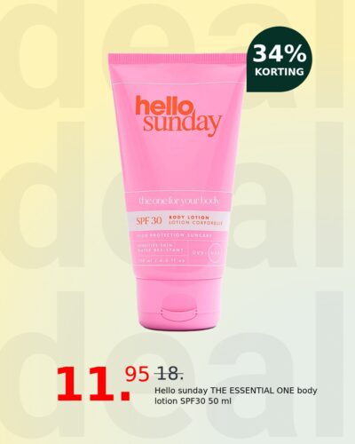 Hello sunday THE ESSENTIAL ONE body lotion SPF30 50 ml