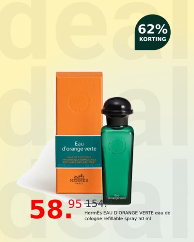 HermÈs EAU D'ORANGE VERTE eau de cologne refillable spray 50 ml