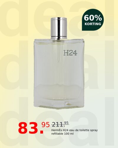 HermÈs H24 eau de toilette spray refillable 100 ml