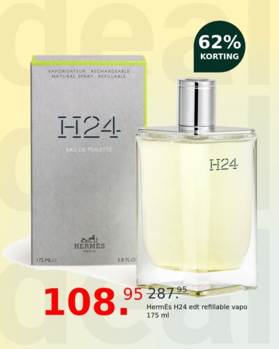HermÈs H24 edt refillable vapo 175 ml