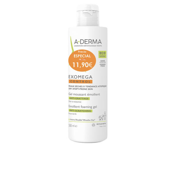 A-derma EXOMEGA CONTROL emollient foaming gel “RRP €11.90” 500 ml