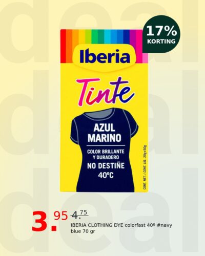 IBERIA CLOTHING DYE colorfast 40º #navy blue 70 gr
