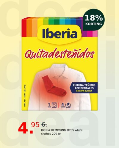 IBERIA REMOVING DYES white clothes 200 gr