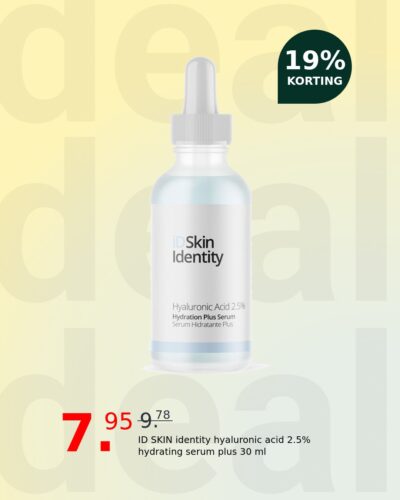 ID SKIN identity hyaluronic acid 2.5% hydrating serum plus 30 ml