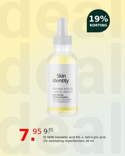 ID SKIN mandelic acid 6% + salicicylic acid 2% exfoliating imperfections 30 ml