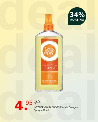 INTENSE GOLD DROPS Eau de Cologne Spray 400 ml