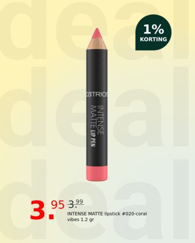 INTENSE MATTE lipstick #020-coral vibes 1.2 gr