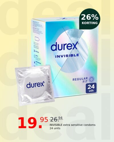 INVISIBLE extra sensitive condoms 24 units