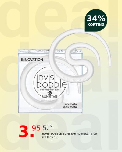 INVISIBOBBLE BUNSTAR no metal #ice ice lady 1 u