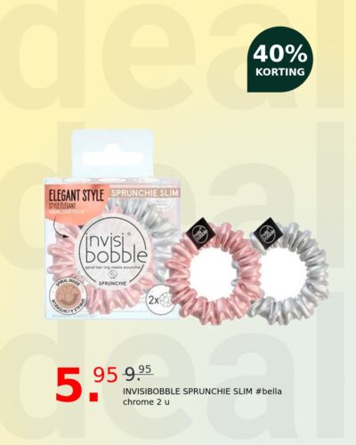 INVISIBOBBLE SPRUNCHIE SLIM #bella chrome 2 u