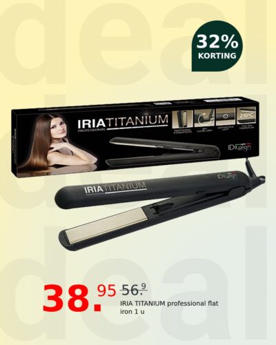 IRIA TITANIUM professional flat iron 1 u